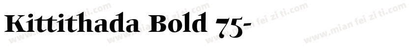 Kittithada Bold 75字体转换